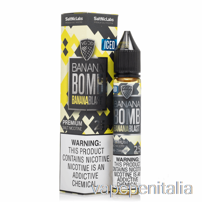 Vape Italia Iced Banana Blast - VGod Saltnic - 30ml 25mg